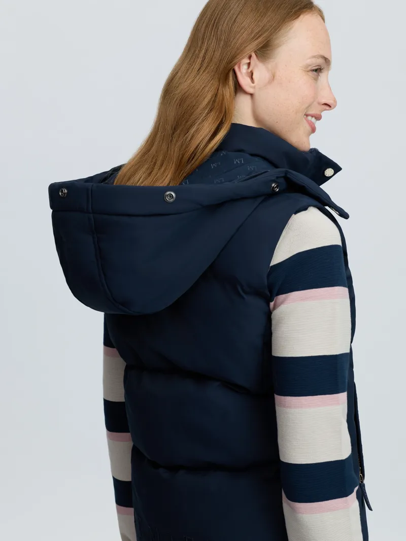 LeMieux Margot Hooded Gilet Ladies in Navy-4