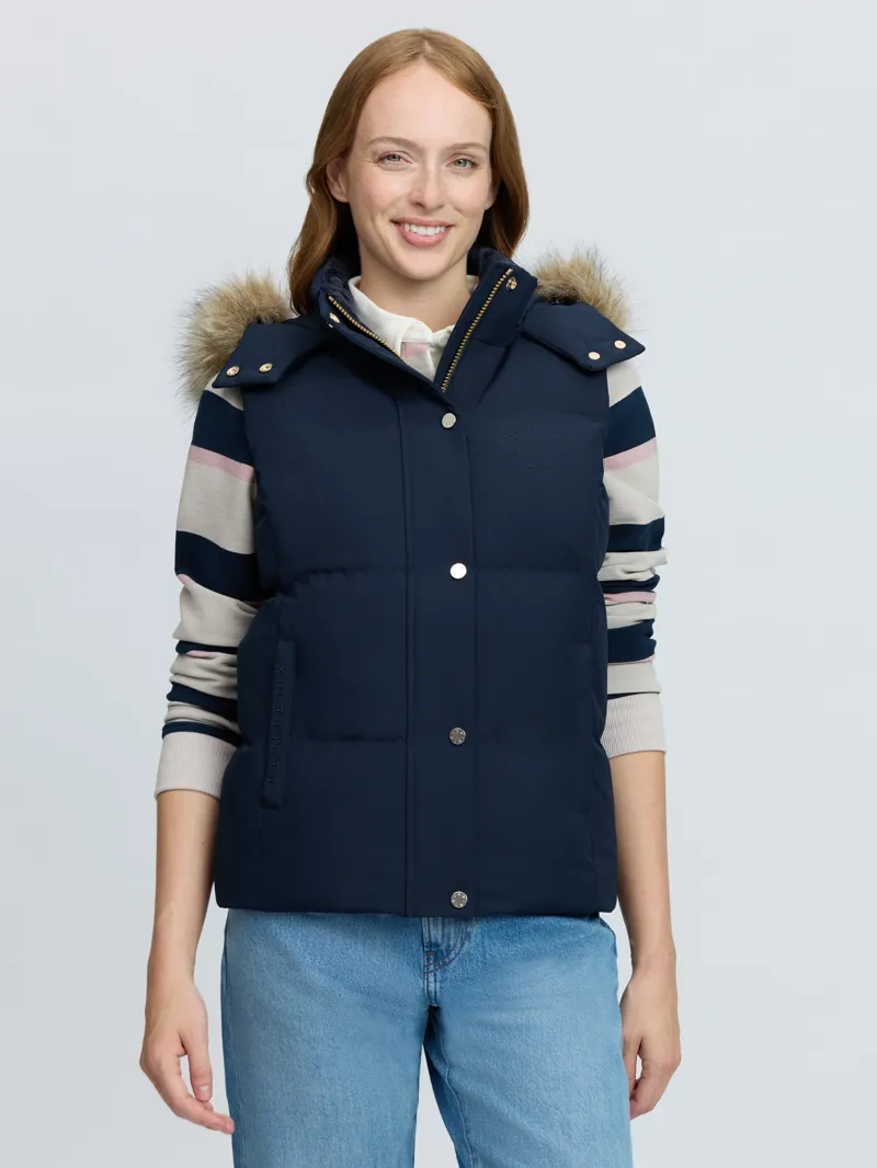 LeMieux Margot Hooded Gilet Ladies in Navy