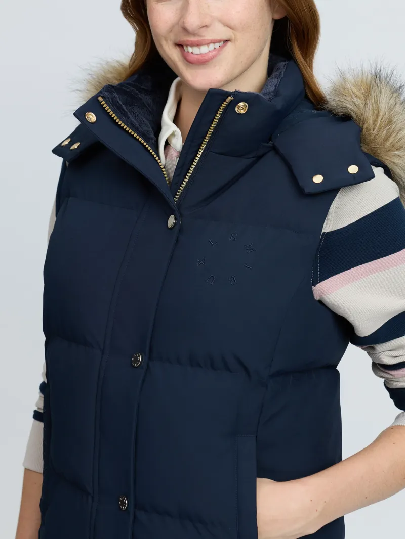 LeMieux Margot Hooded Gilet Ladies in Navy-3