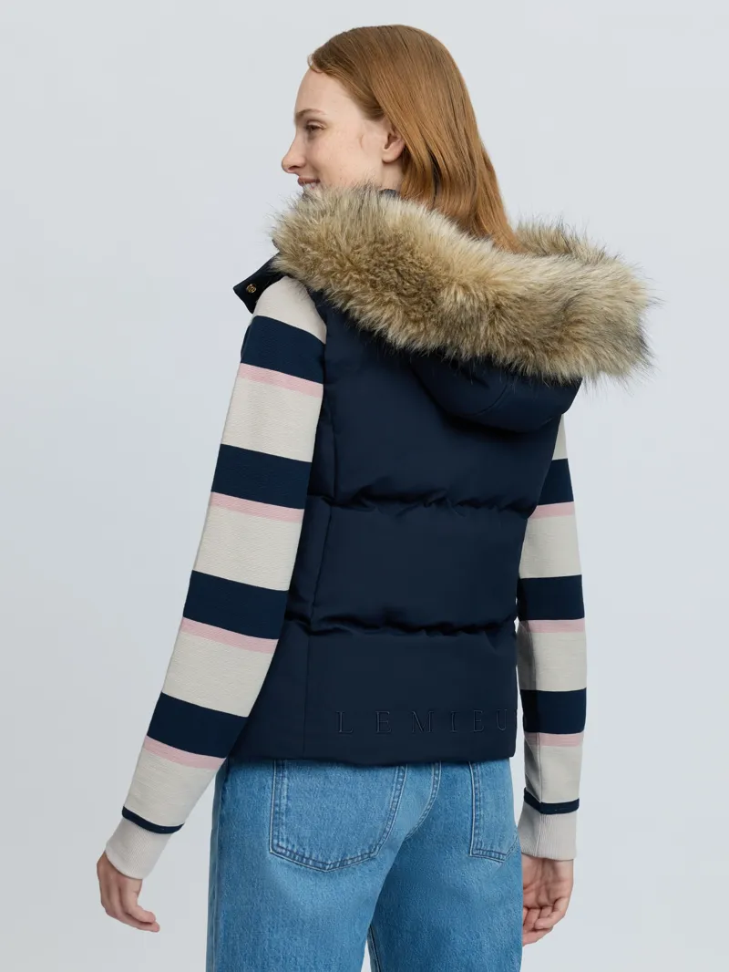 LeMieux Margot Hooded Gilet Ladies in Navy-2