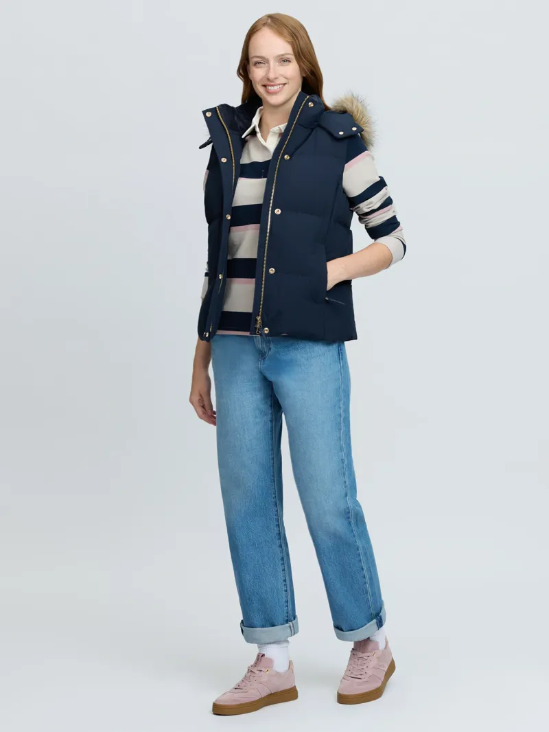 LeMieux Margot Hooded Gilet Ladies in Navy-5