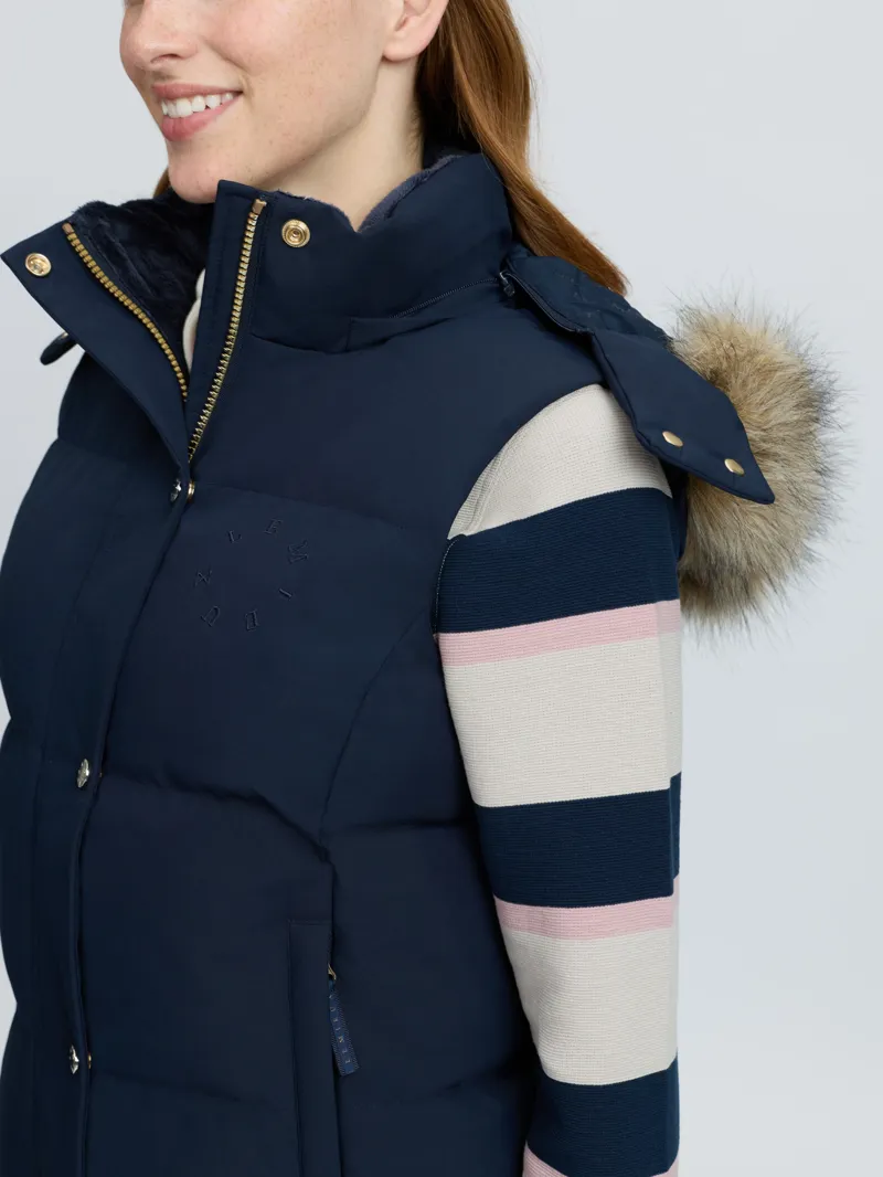 LeMieux Margot Hooded Gilet Ladies in Navy-6