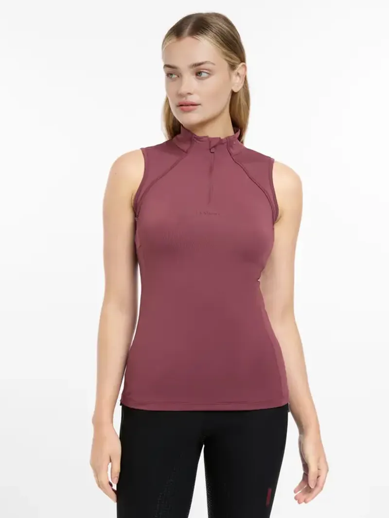 LeMieux Maria Mesh Sleeveless Base Layer in Rosewood