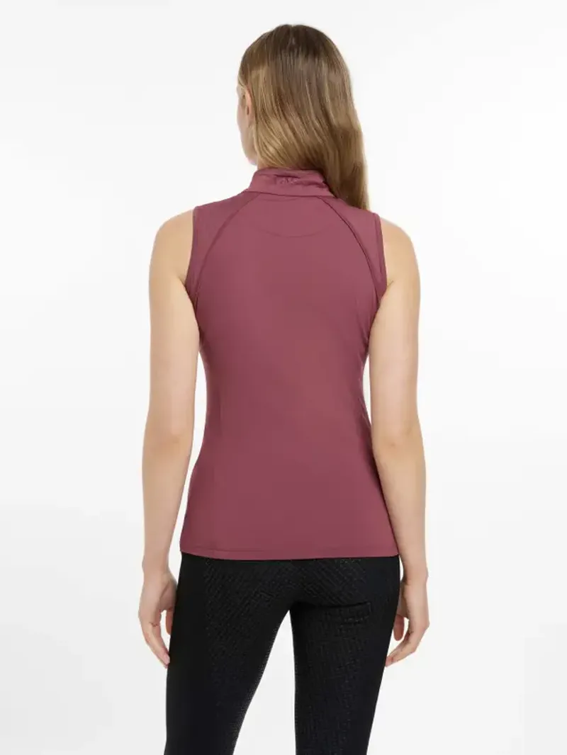 LeMieux Maria Mesh Sleeveless Base Layer in Rosewood-3