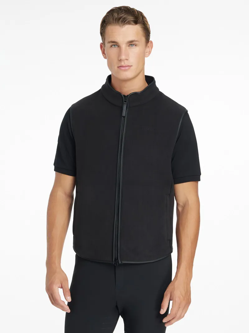 LeMieux Fleece Gilet Mens in Black