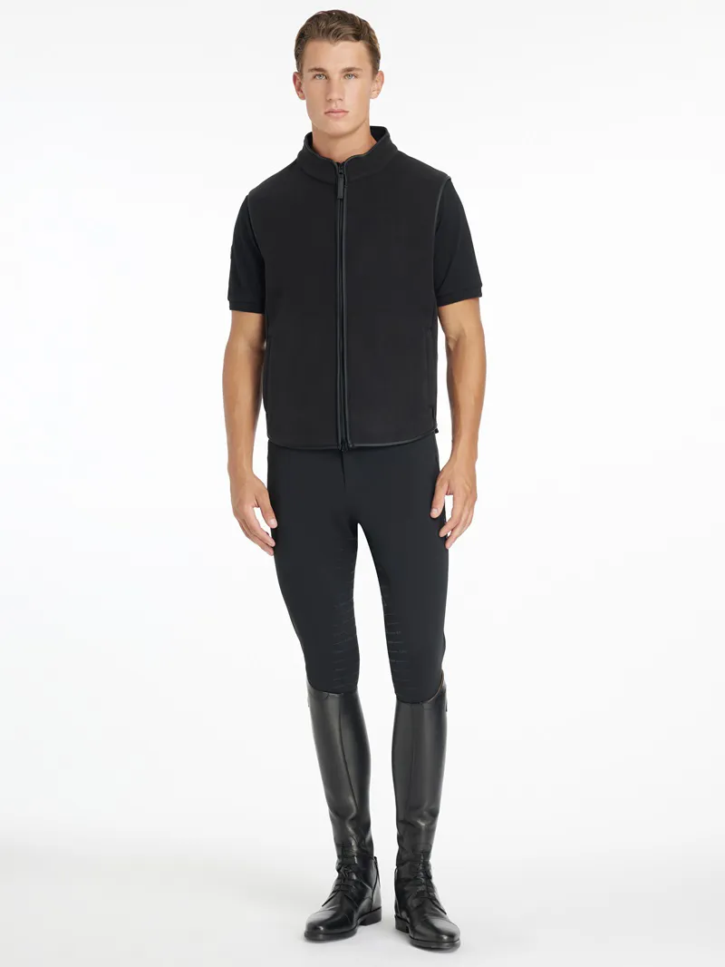 LeMieux Fleece Gilet Mens in Black-2