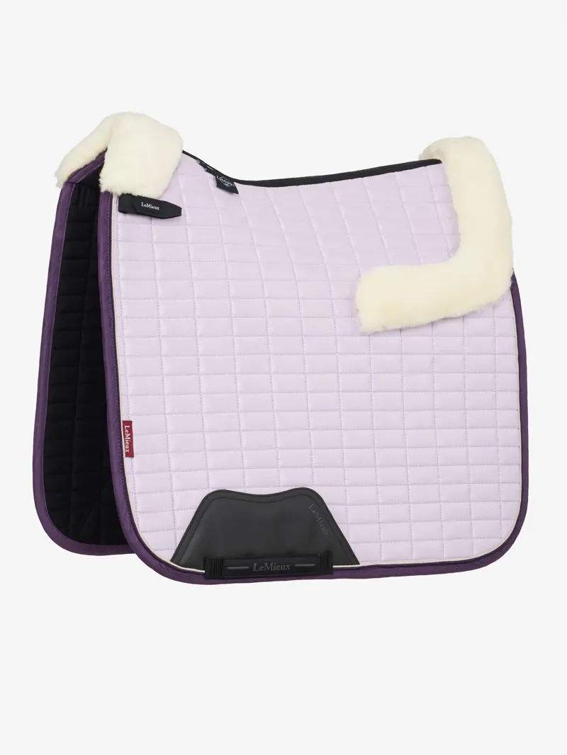 LeMieux Merino+ Suede Dressage Square in Lilac