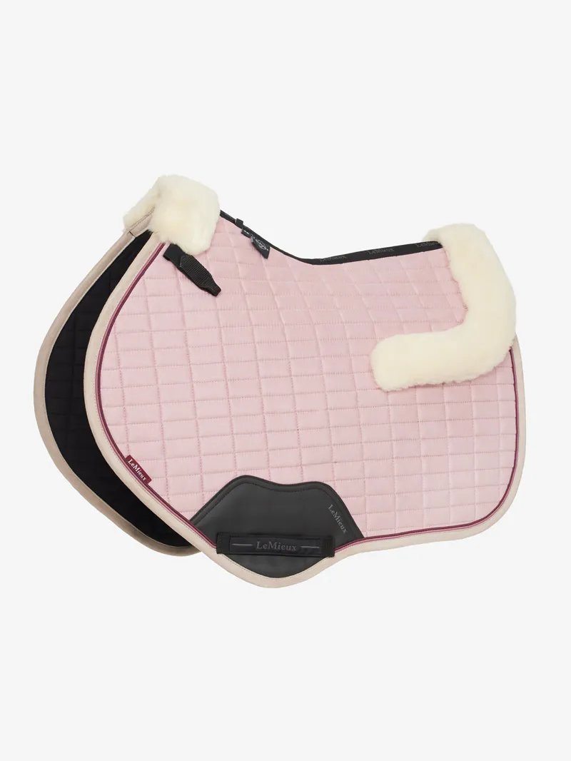LeMieux Merino+ Suede Close Contact Saddle Pad in Blossom