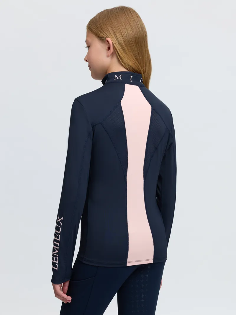 LeMieux Mia Mesh Base Layer Young Rider in Navy-4