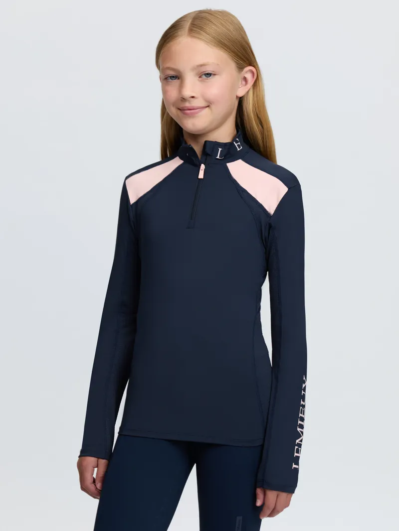 LeMieux Mia Mesh Base Layer Young Rider in Navy