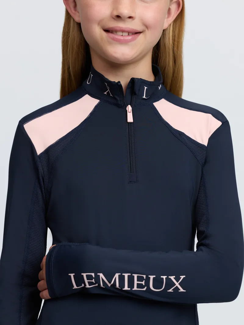 LeMieux Mia Mesh Base Layer Young Rider in Navy-1