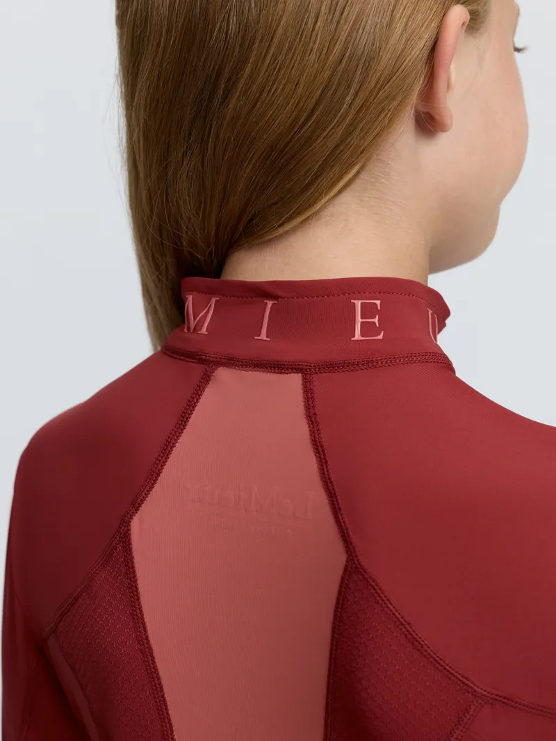 LeMieux Mia Mesh Base Layer Young Rider in Russet-3