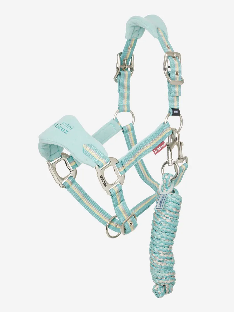 LeMieux Mini Vogue Headcollar Set in Aqua
