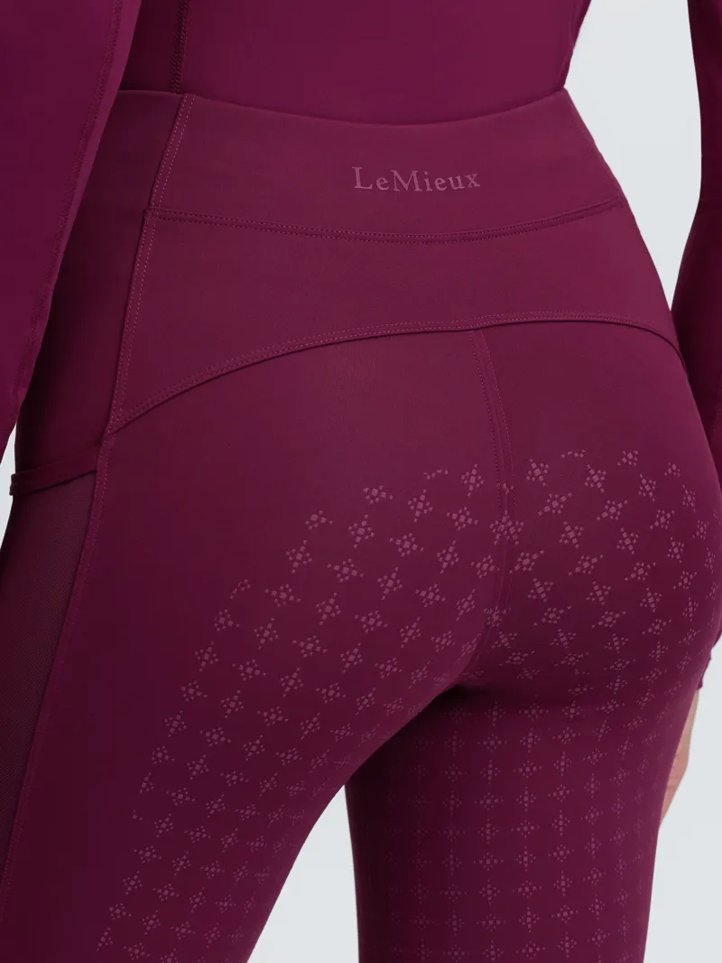 LeMieux Naomi Pull On Breeches Ladies in Blackberry-6