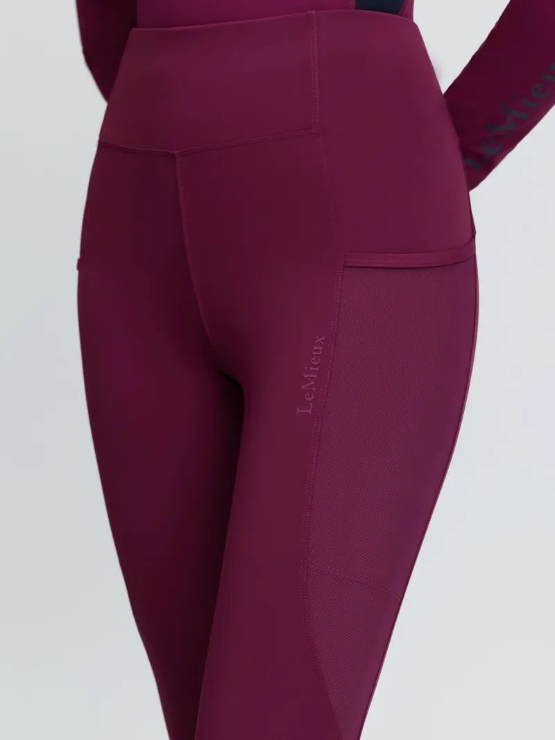 LeMieux Naomi Pull On Breeches Ladies in Blackberry-7