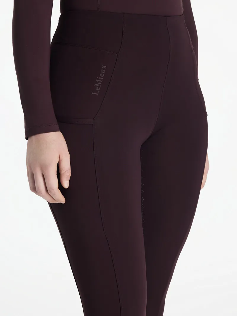 LeMieux Naomi Pull On Breeches Ladies in Damson-2