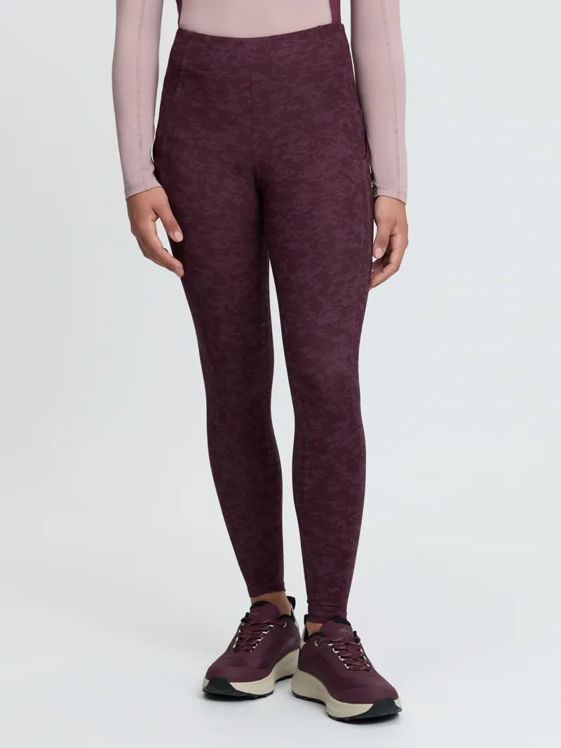 LeMieux Orla Young Rider Pull Ons in Printed Bramble-1
