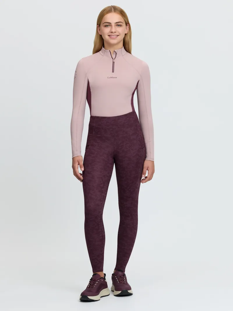 LeMieux Orla Young Rider Pull Ons in Printed Bramble