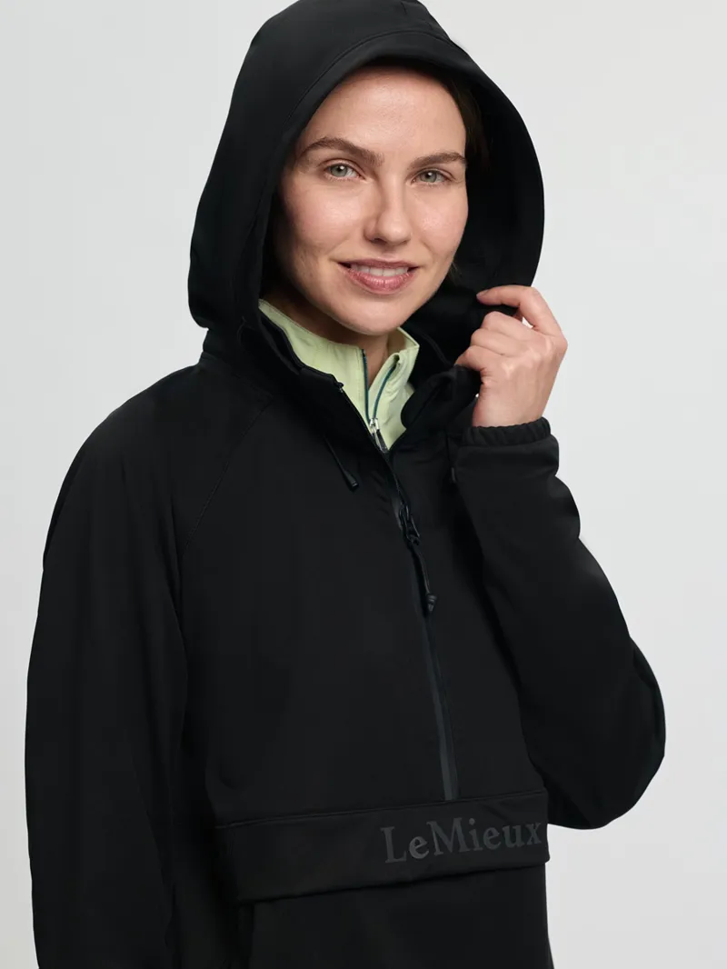 LeMieux Perri Half Zip Waterproof Jacket Ladies in Black-5