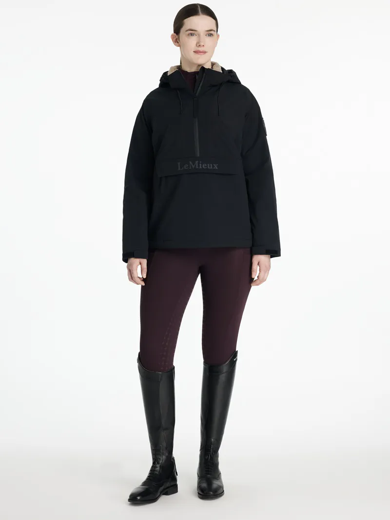 LeMieux Phoebe Half Zip Waterproof Anorak Ladies in Black-3