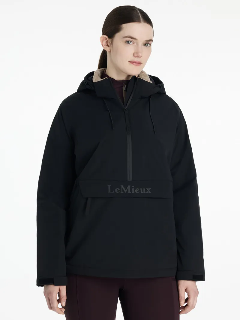 LeMieux Phoebe Half Zip Waterproof Anorak Ladies in Black