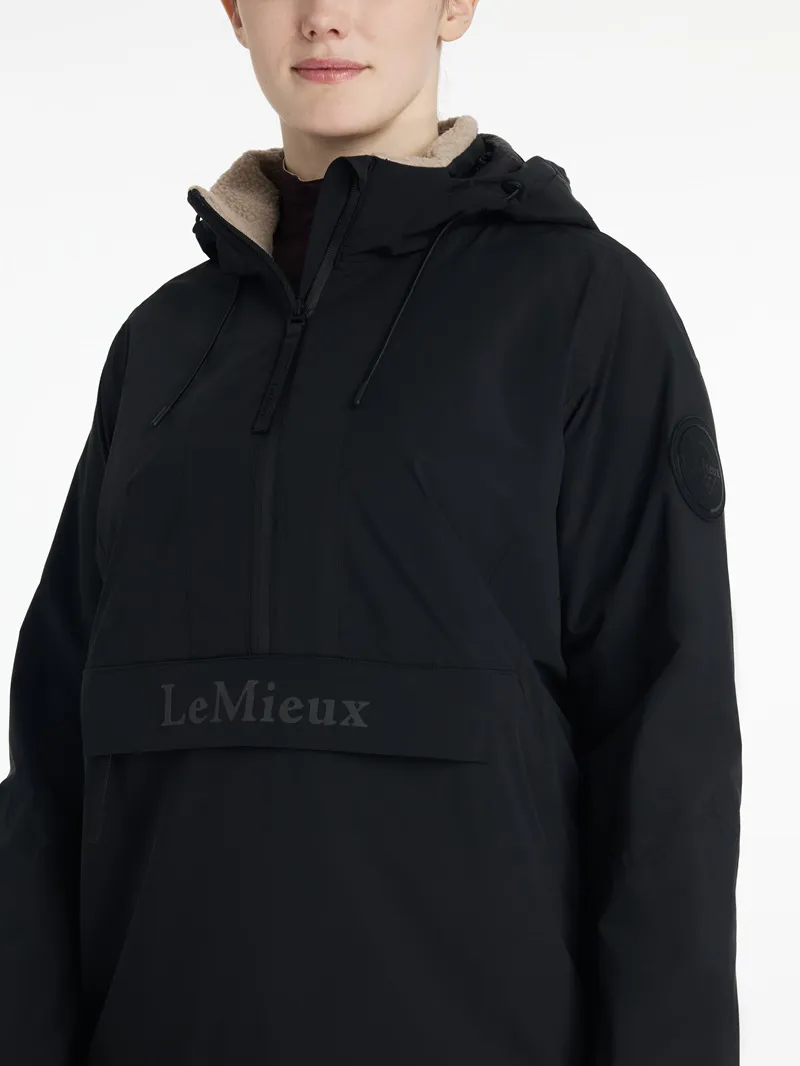 LeMieux Phoebe Half Zip Waterproof Anorak Ladies in Black-1