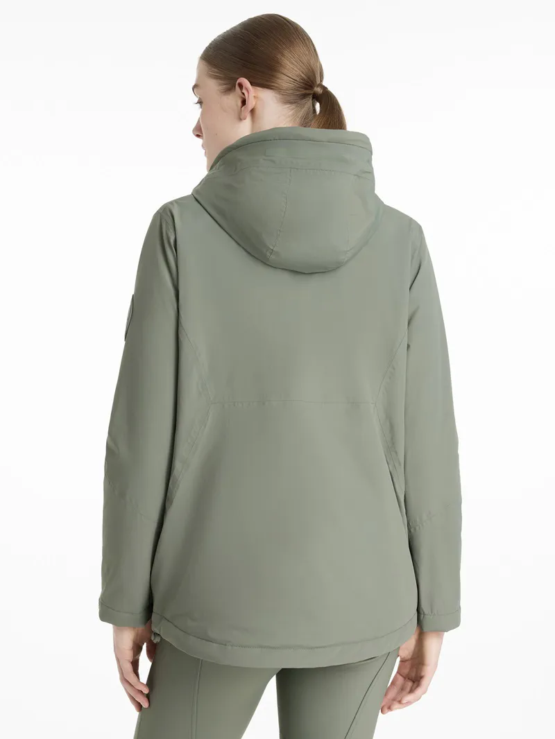 LeMieux Phoebe Half Zip Waterproof Anorak Ladies in Rosemary-2