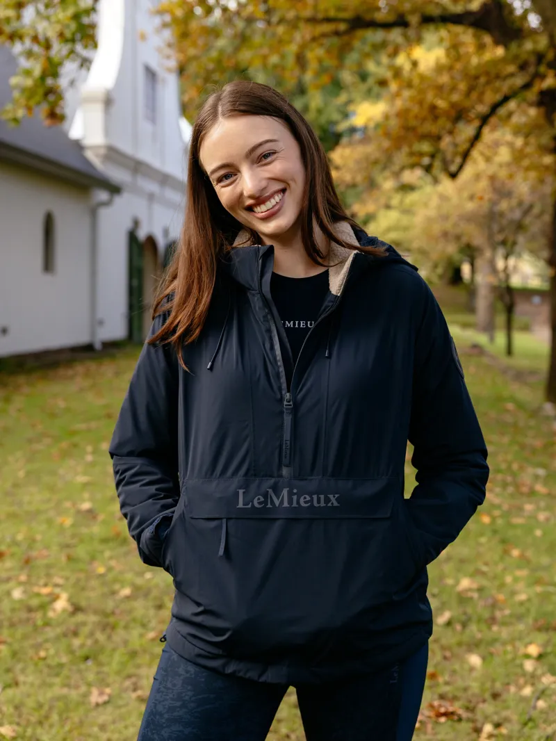 LeMieux Phoebe Half Zip Waterproof Anorak Ladies in Navy-8