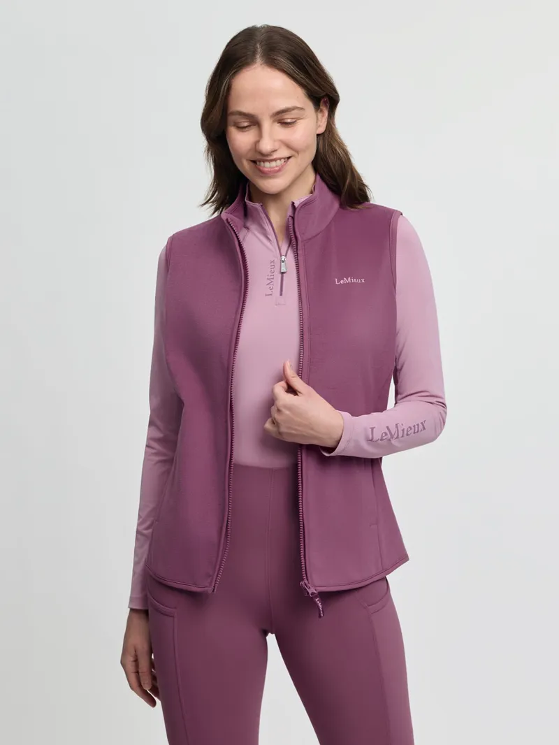 LeMieux Roberta Fleece Gilet Ladies in Mallow-1
