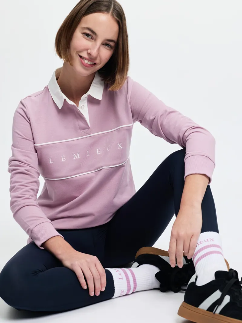 LeMieux Rochelle Rugby Shirt Ladies in Fondant-2