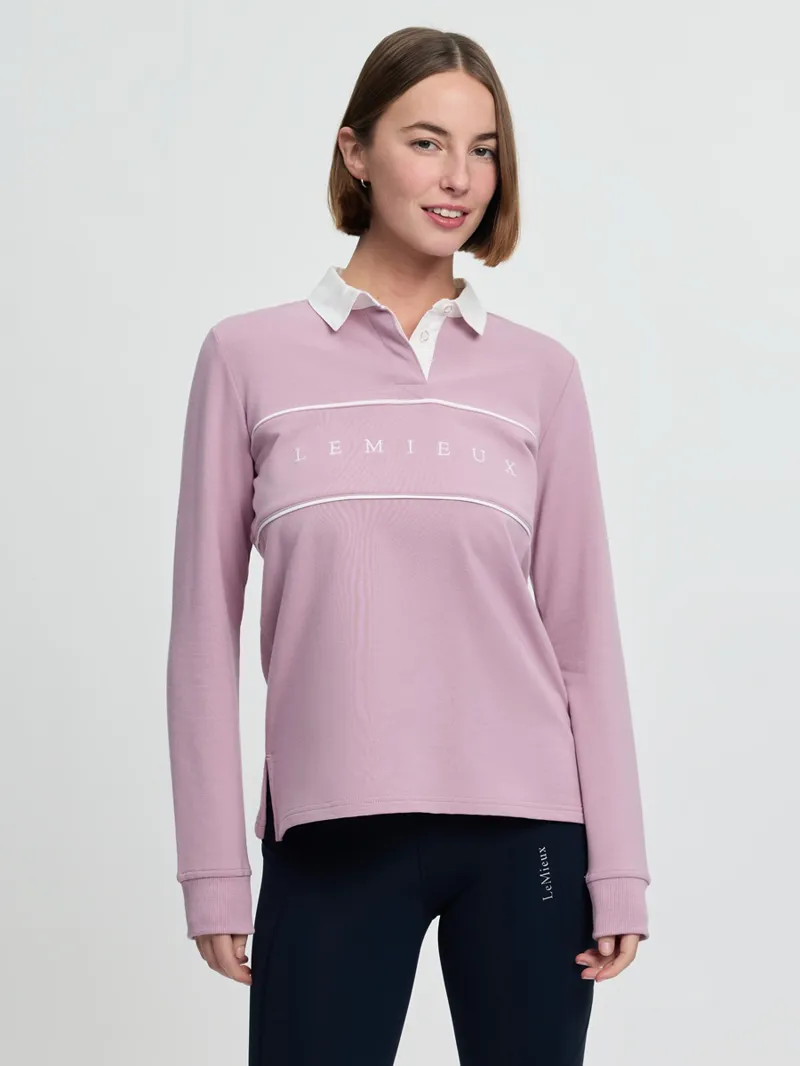LeMieux Rochelle Rugby Shirt Ladies in Fondant-3