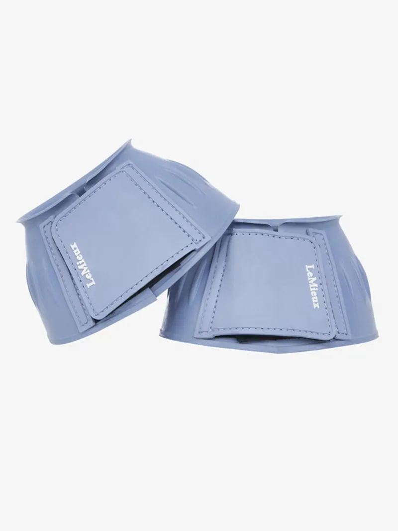 LeMieux Rubber Bell Boots in Powder Blue