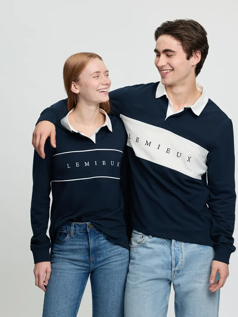LeMieux Rugby Shirt Mens in Navy-6