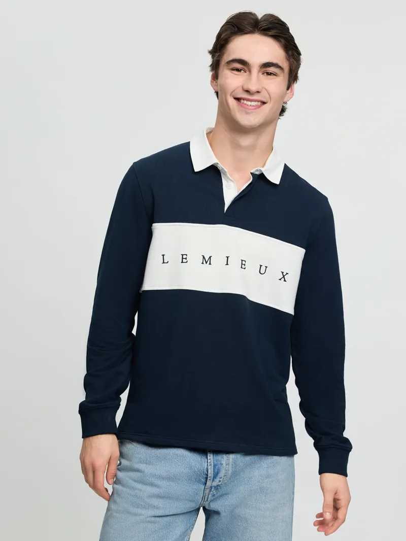 LeMieux Rugby Shirt Mens in Navy-3