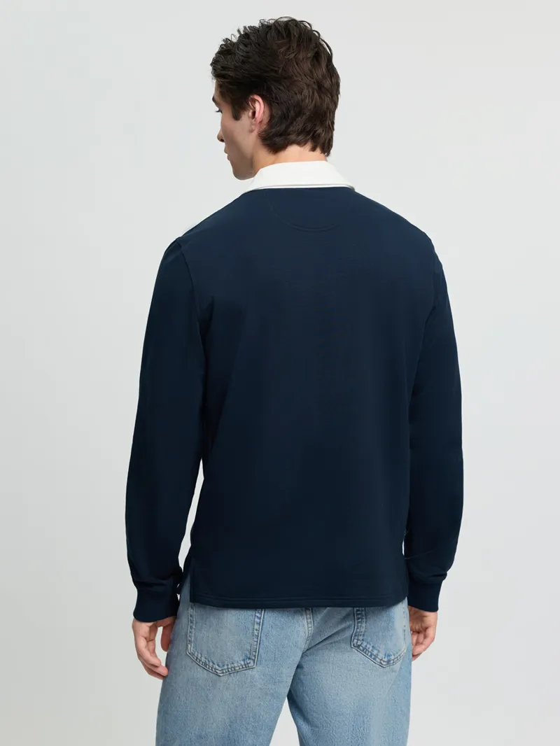 LeMieux Rugby Shirt Mens in Navy-4