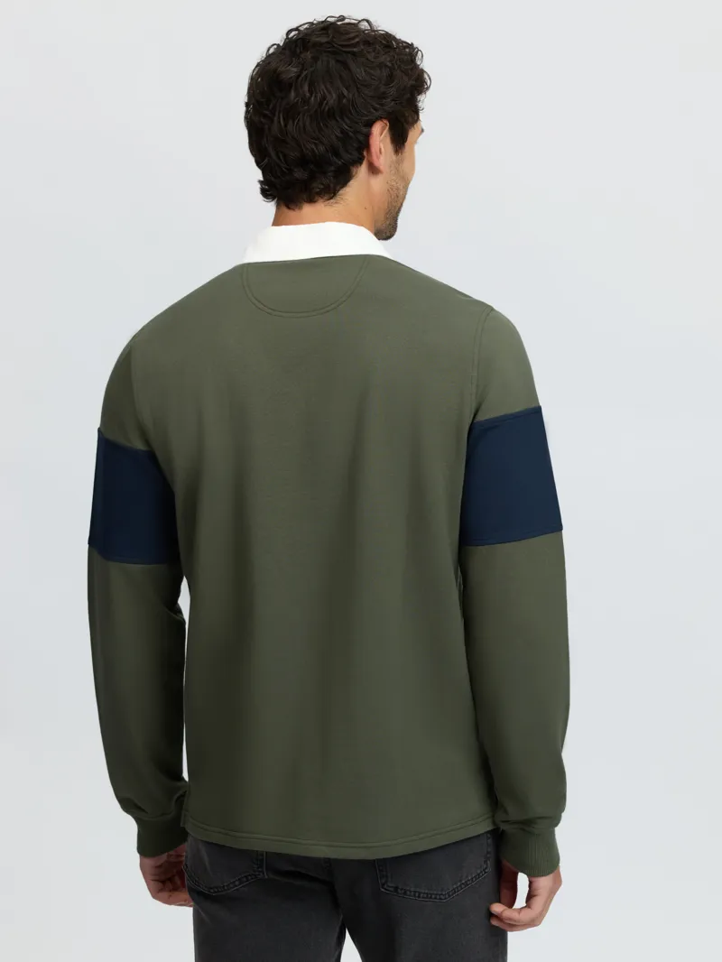 LeMieux Rugby Shirt Mens in Olive-4