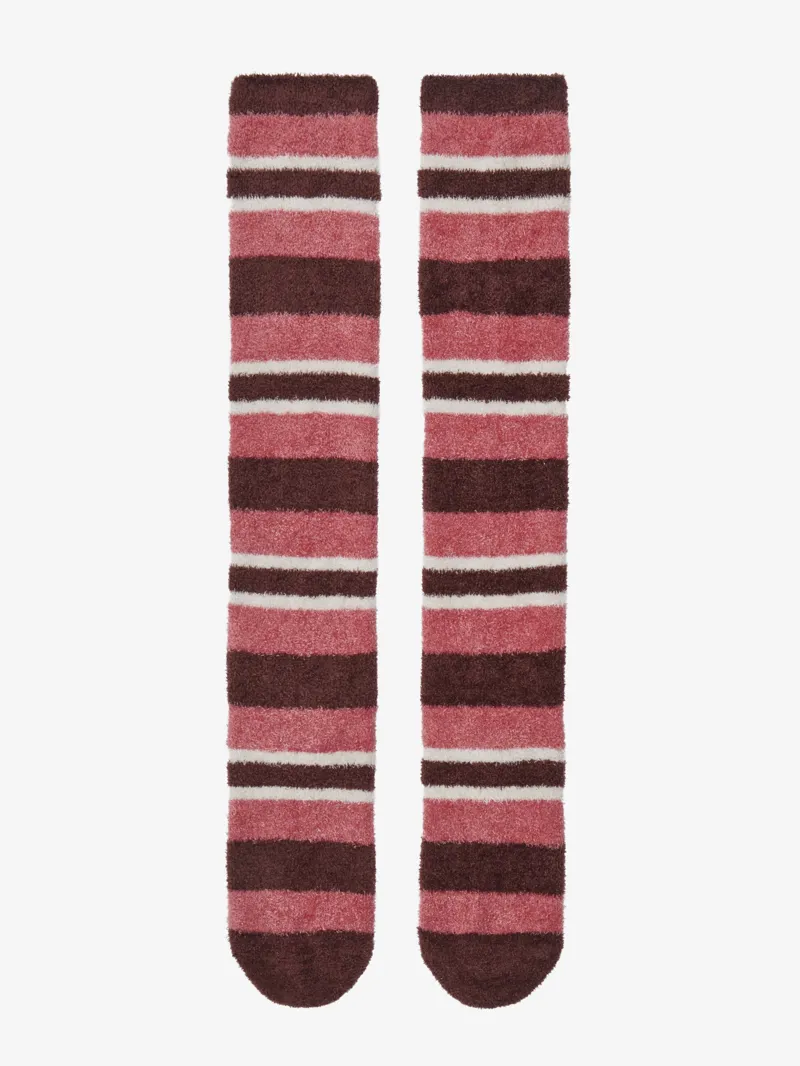 LeMieux Sabrina Stripe Fluffies Adults in Cranberry-2