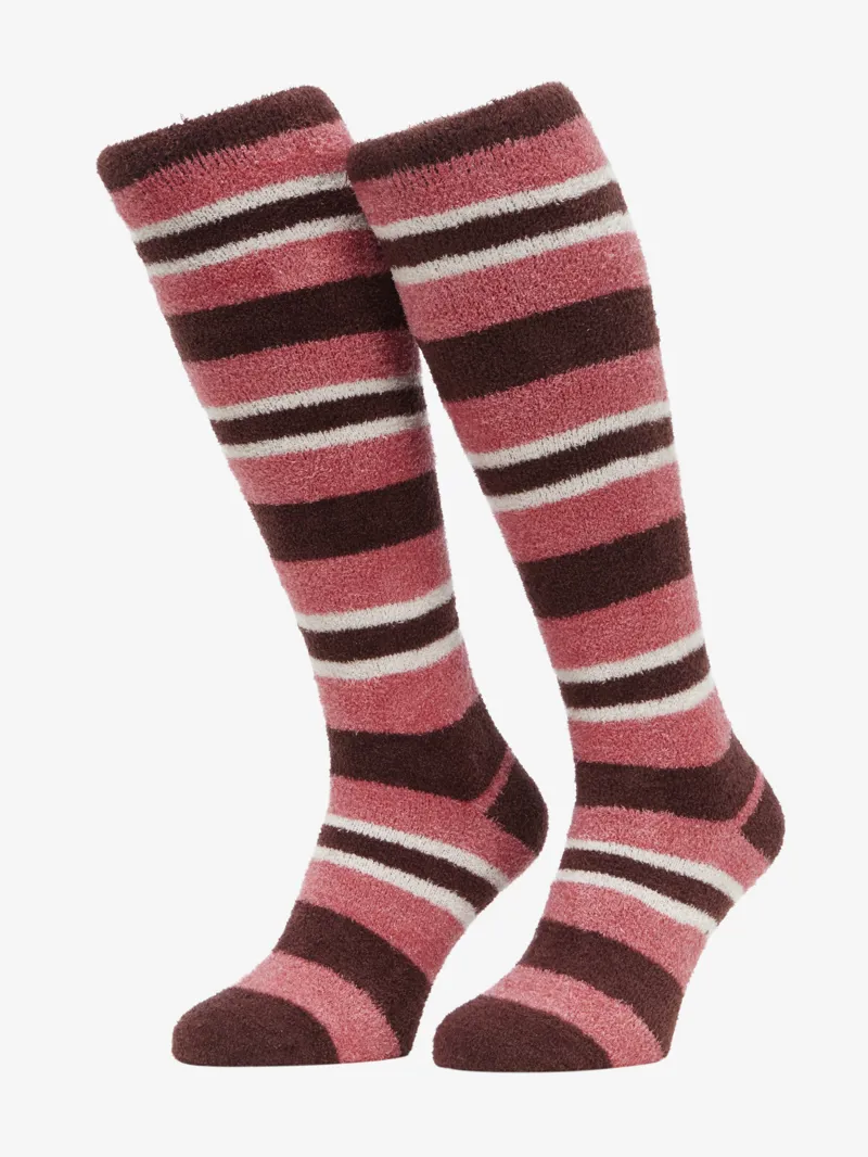 LeMieux Sabrina Stripe Fluffies Adults in Cranberry
