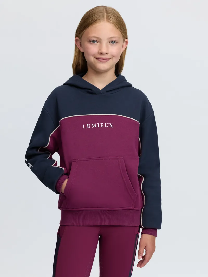 LeMieux Sadie Young Rider Hoodie in Blackberry