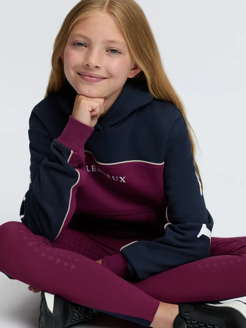 LeMieux Sadie Young Rider Hoodie in Blackberry-2