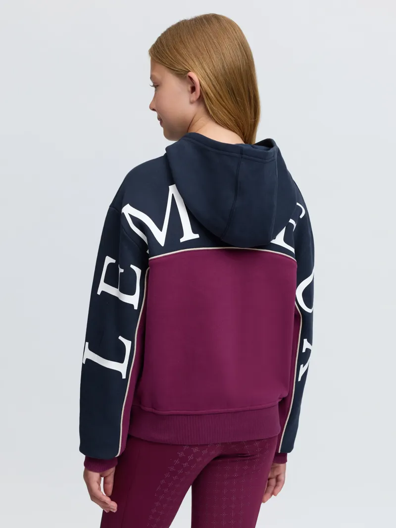 LeMieux Sadie Young Rider Hoodie in Blackberry-1