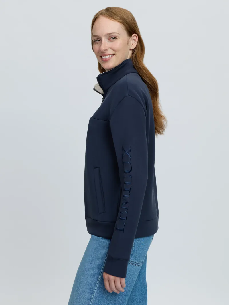 LeMieux Scarlet Quarter Zip Sweat Ladies in Navy-3