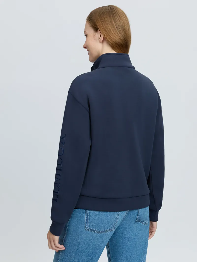 LeMieux Scarlet Quarter Zip Sweat Ladies in Navy-4