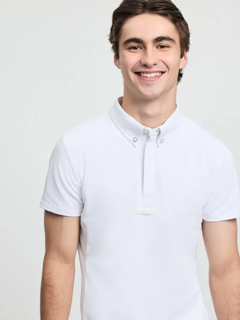 LeMieux Short Sleeve Competition Shirt Mens in White-1