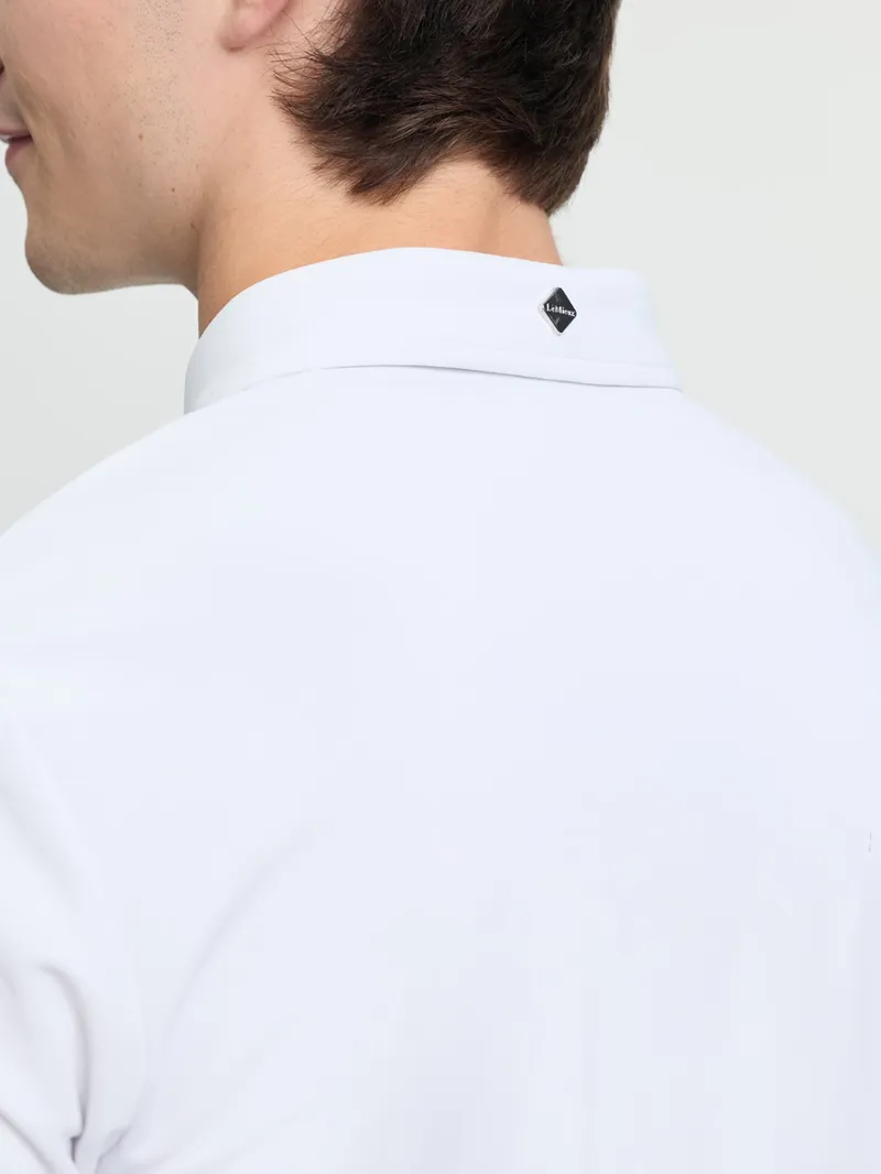 LeMieux Short Sleeve Competition Shirt Mens in White-2