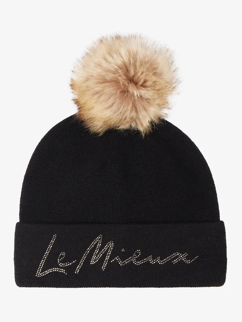 LeMieux Sparkle Beanie in Black-4