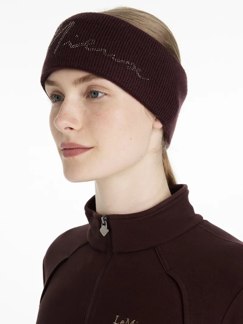 LeMieux Sparkle Headband in Damson-1