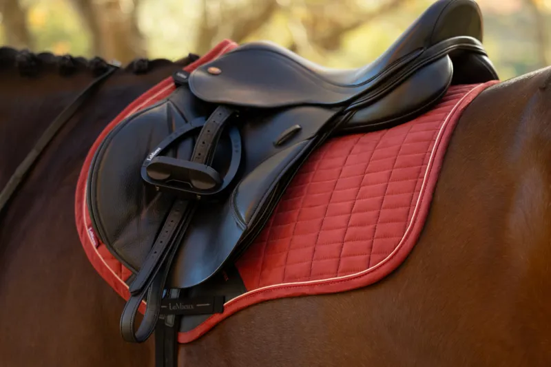 LeMieux Suede Close Contact Saddle Pad in Russet-4