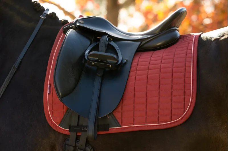 LeMieux Suede Dressage Saddle Pad in Russet-3