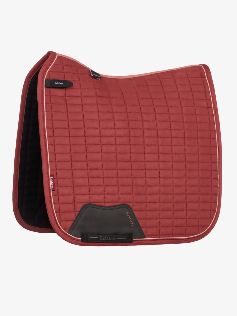 LeMieux Suede Dressage Saddle Pad in Russet